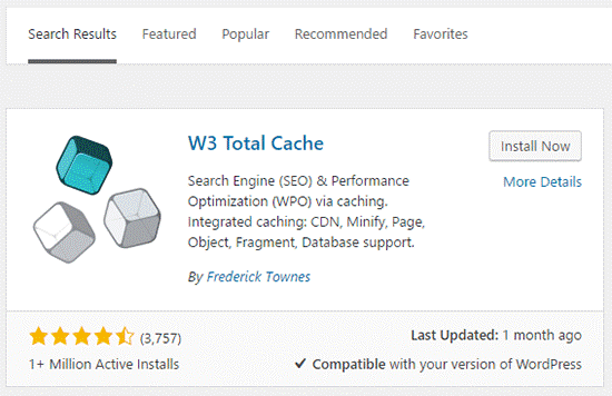 configuring w3 total cache
