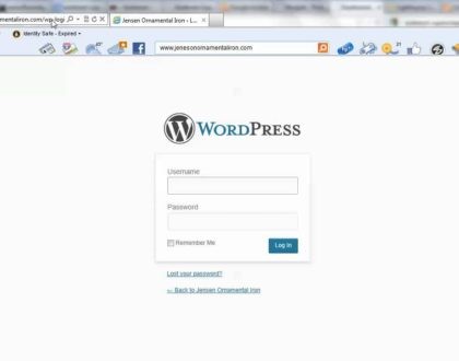 How to Log in to your WordPress Website Dashboard